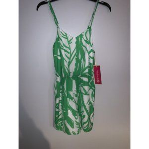 LILY PULITZER Green Boom Boom Summer Jump Suit Pant Suit Romper Size XS
